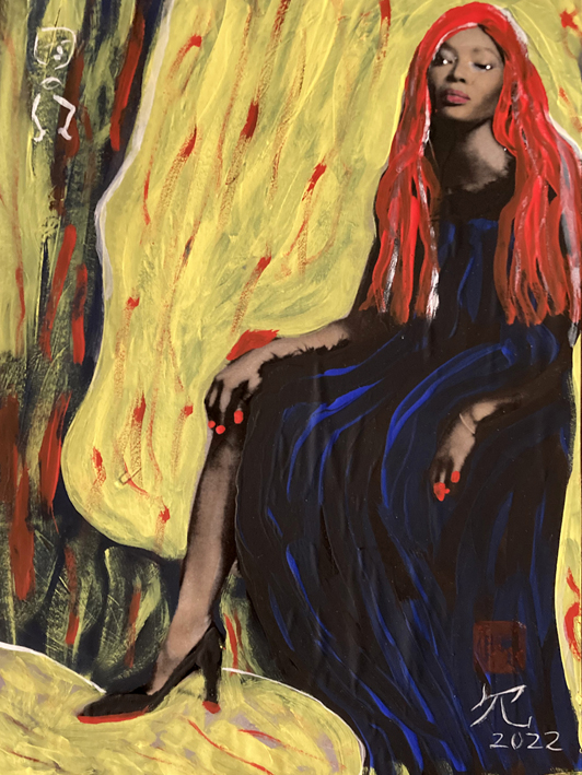 ICON  Naomi Campbell II, Vogue Collector’s Issue, Juli/August 2022 Foto: Dan Martensen, 2022, Collage, 28 x 20,5 cm